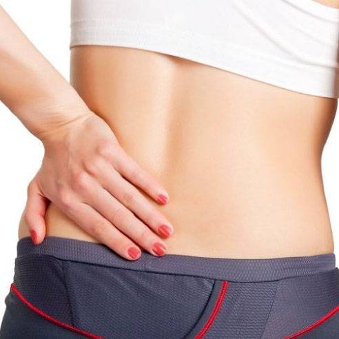 woman with lower back pain